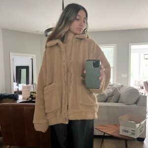 Teddy bear jacket 
Sz M/L